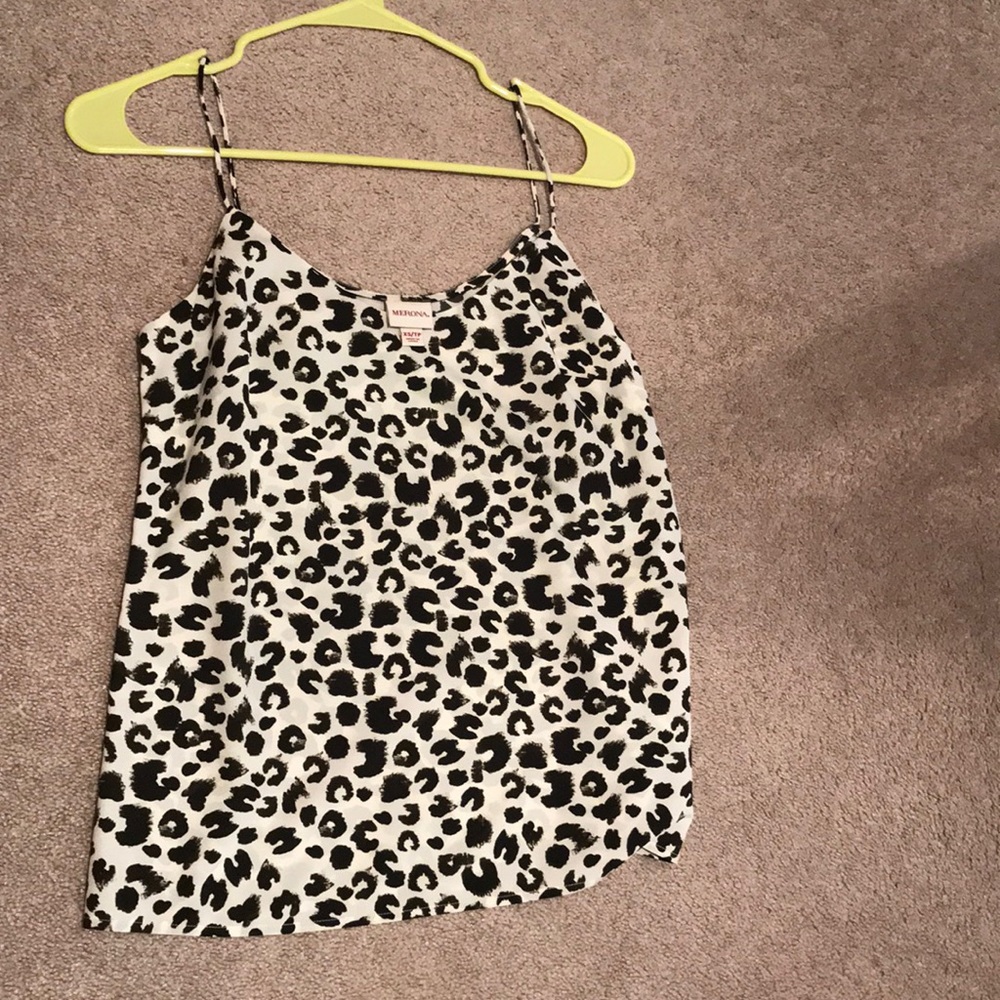 Cheetah print tank top